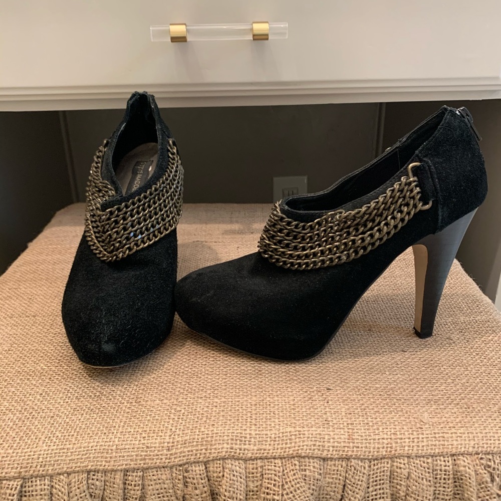 Steve Madden Luxe Black Velvet Heels